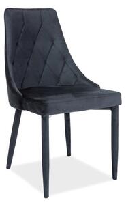 Krzesło trix velvet czarny bluvel19