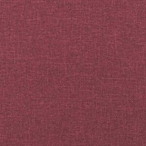 Sofa 2-osobowa z poduszkami, winna czerwieÅ, 140 cm, tkanina
