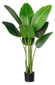 Sztuczna roślina Strelitzia Nicolai w doniczce, 120 cm, zielony