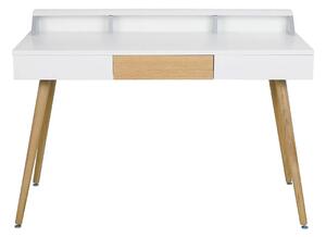 Skandynawskie biurko białe - Alomo