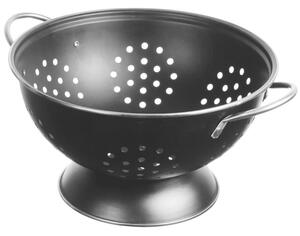 Durszlak cedzak sitko sito 24cm ze stali nierdzewnej czarny BRUNBESTE