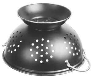 Durszlak cedzak sitko sito 24cm ze stali nierdzewnej czarny BRUNBESTE