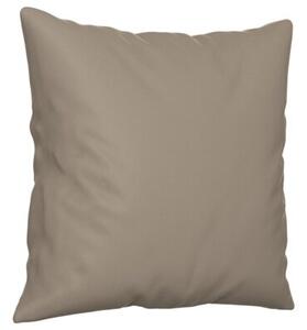 Sofa 2-osobowa z poduszkami, kolor taupe, 120 cm, mikrofibra