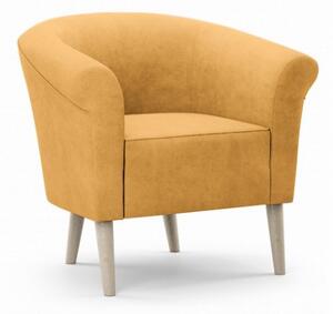 Fotel w stylu skandynawskim PERO - miodowy / R41