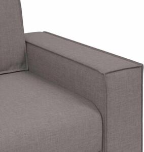 Sofa 2-osobowa taupe 180x78x84 cm tkanina
