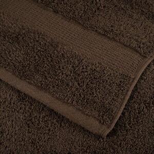 Ręczniki premium, solund, 2 szt., brązowe, 50x100 cm, 600 g/m²