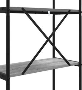Półka na książki szary sonoma 80 x 30 x 146 cm