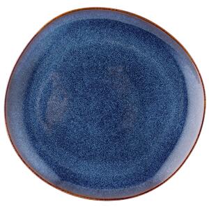 Altom Ceramiczny płytki talerz Reactive Navy Blue 25,5 cm