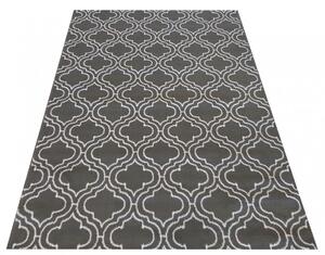 Szaro-biały nowoczesny dywan - Bonix
