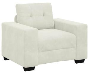 Sofa fotel kremowy 100x78x80 cm aksamit