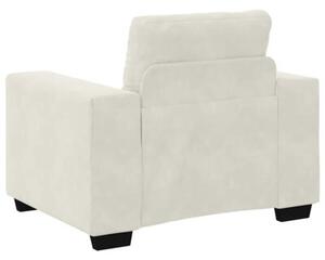 Sofa fotel kremowy 100x78x80 cm aksamit