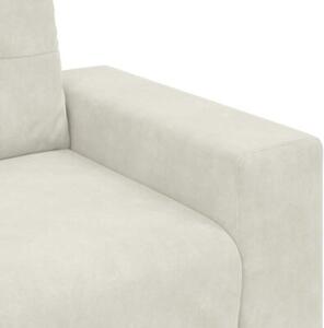 Sofa fotel kremowy 100x78x80 cm aksamit