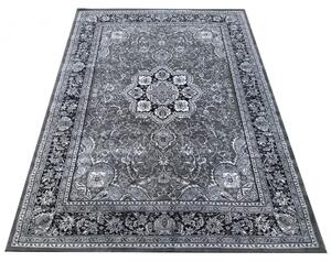 Szary prostokątny dywan we wzory - Harviso