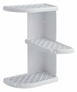 GEDY 8579 Półka narożna Oscar pod prysznic 23 x37,5 x 23 cm, tworzywo ABS, biała