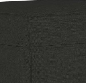 Fotel z podnÃ³Å¼kiem, czarny, 60 cm, obity tkaninÄ