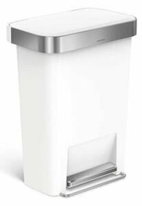 Simplehuman Pojemnik na pedały 45 l, biały