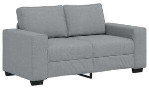Sofa 2-osobowa jasnoszara 120 cm tkanina