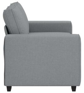 Sofa 2-osobowa jasnoszara 120 cm tkanina