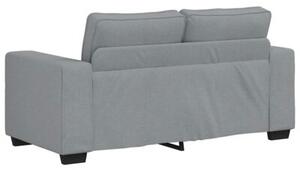 Sofa 2-osobowa jasnoszara 120 cm tkanina