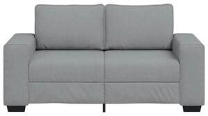 Sofa 2-osobowa jasnoszara 120 cm tkanina