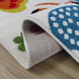 Kremowy dywan dla dzieci w motylki - Mexi