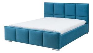 Łóżko niebieskie FABRIZZIO SQUERE P 180x200 cm