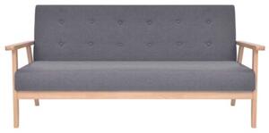 Osobowa 3 sofa tapicerowana, ciemnoszara