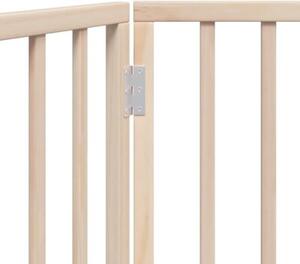 Bramka dla psa składana 3 panele 150 cm drewno topolowe