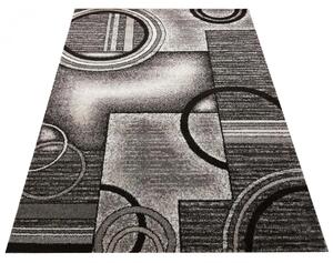 Szary nowoczesny dywan we wzory - Sengalo 7X