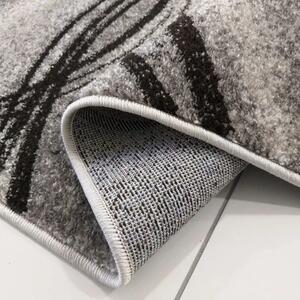 Szary nowoczesny wzorzysty dywan - Sengalo 8X