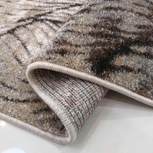 Brązowy nowoczesny dywan z wzorem - Noveros 3X
