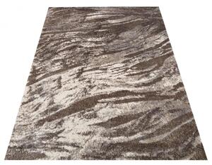 Brązowy prostokątny dywan do salonu - Noveros 4X