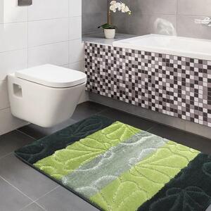 Zestaw zielonych dywaników łazienkowych - Visto 3X