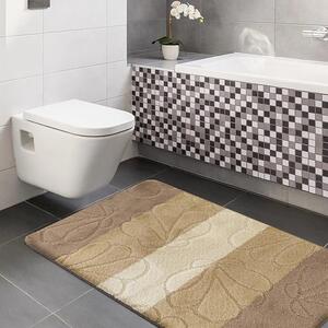 Beżowy komplet dywaników łazienkowych - Visto 4X