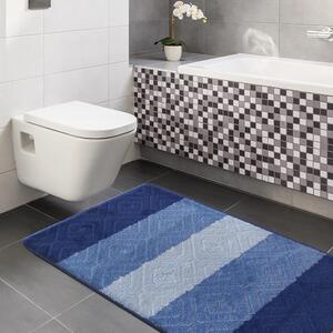 Niebieskie miękkie dywaniki łazienkowe - Herion 4X