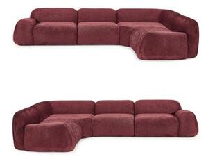Narożna sofa modułowa (4-osobowa) Teddy-Bouclé Wolke