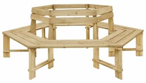 Drewniana ławka pod pień drzewa - Tiffany 4X