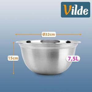 Miska kuchenna stalowa 32 cm, 7,5 l