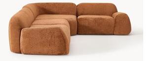 Narożna sofa modułowa (4-osobowa) Teddy-Bouclé Wolke