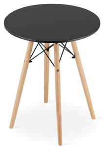 Czarny okrągły stół nowoczesny - Emodi 3X