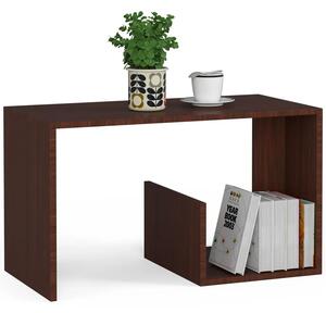 Minimalistyczny stolik kawowy z półką wenge - Roster
