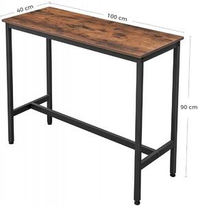 Stół barowy do kuchni lub salonu w stylu loftowym - Suru 3X