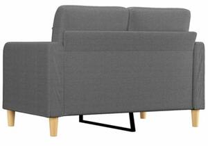 Sofa 2-osobowa, ciemnoszara, 120 cm, tapicerowana tkaninÄ