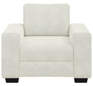 Sofa fotel kremowy 100x77x82 cm aksamit