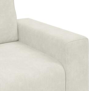 Sofa fotel kremowy 100x77x82 cm aksamit