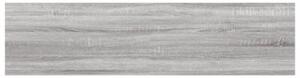 Półki ścienne, 4 szt., szary dąb sonoma, 40x10x1,5 cm
