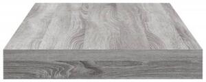 Półki ścienne, 4 szt., szary dąb sonoma, 40x10x1,5 cm