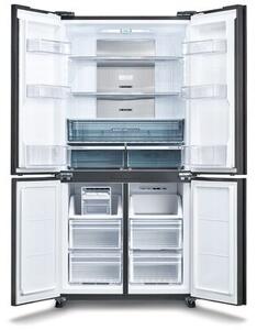 Lodówka SHARP SJ-GP780D-BK Side by Side No Frost 183cm 4D ION Plasmacluster Czarne szkło