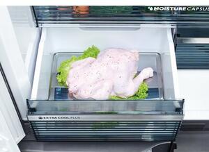 Lodówka SHARP SJ-GP780D-BK Side by Side No Frost 183cm 4D ION Plasmacluster Czarne szkło