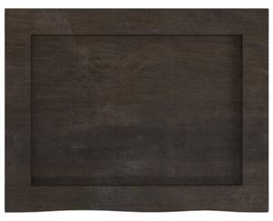 Półka, ciemnobrązowa, 40x30x(2-6) cm, wykończone drewno dębowe
